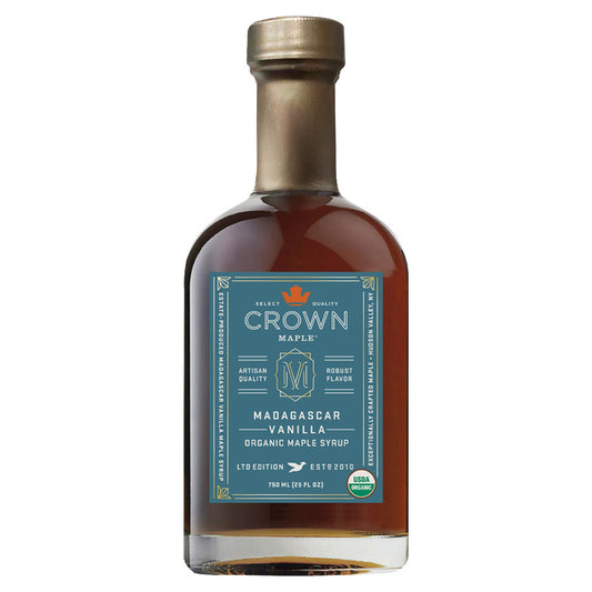 Crown Maple Organic Bourbon-Barrel Syrup, 25 oz
