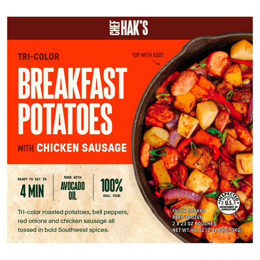 Chef Hak's Breakfast Potatoes with Chicken Sausage, 23 oz, 2-count