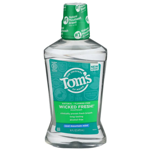 Tom's Of Maine Mint Wicked Fresh Mouthwash, 16 oz