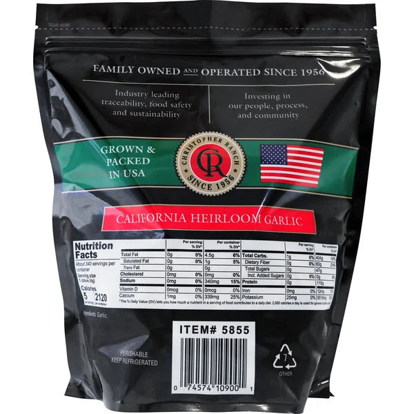 Christopher Ranch Monviso Peeled Garlic, 3 lbs