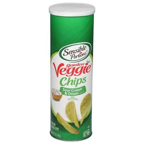 Sensible Portions Garden Veggie Chips - Sour Cream & Onion Can