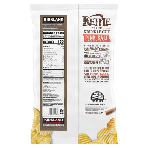 Kirkland Signature Kettle Himalayan Salt Potato Chips, 32 oz