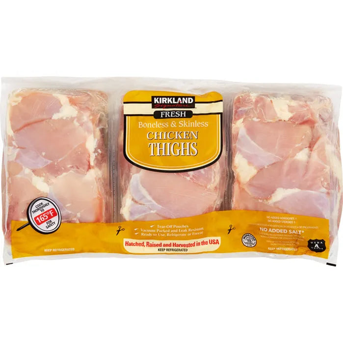 Kirkland Signature Fresh Boneless Skinless Chicken Thighs ($2.99/lb)