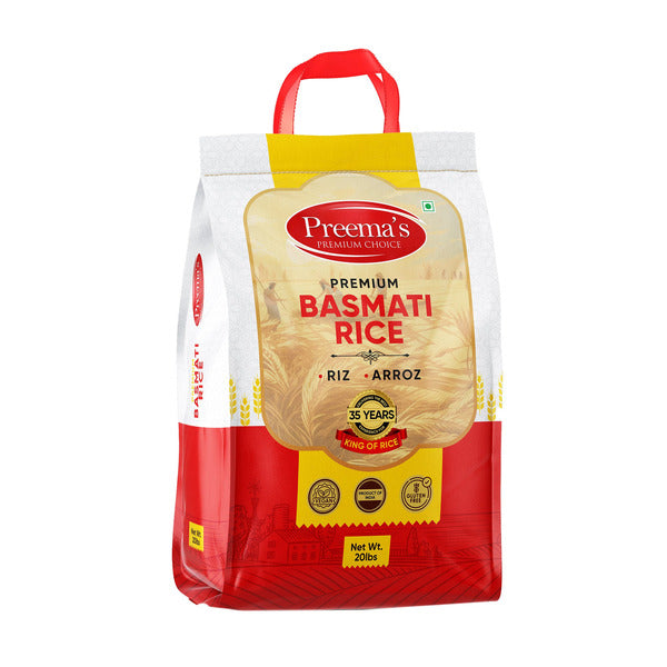 Preema's Premium Basmati Rice, 20 lbs
