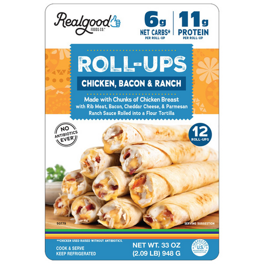 Real Good Food Chicken Bacon Ranch Rollups, 12-count