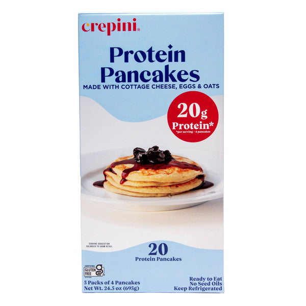 Crepini Cottage Cheese Protein Pancakes, 20-count