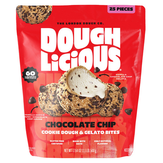 Doughlicious Chocolate Chip Cookie Dough & Gelato Bites, 17.6 oz