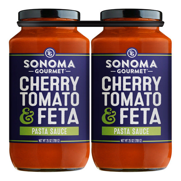 Sonoma Gourmet Cherry Tomato & Feta Pasta Sauce, 25 oz, 2-count