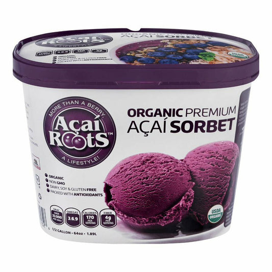 Acai Roots Organic Acai Sorbet, 64 oz