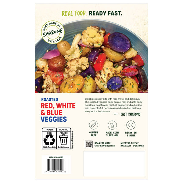Chef Hak's Roasted Red, White, & Blue Veggies, 16 oz, 2-count