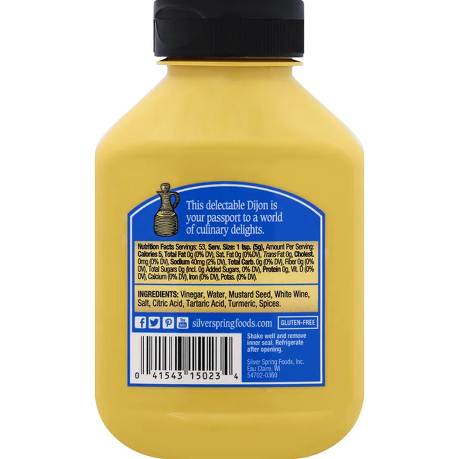 Silver Springs Dijon Mustard 9.5 oz