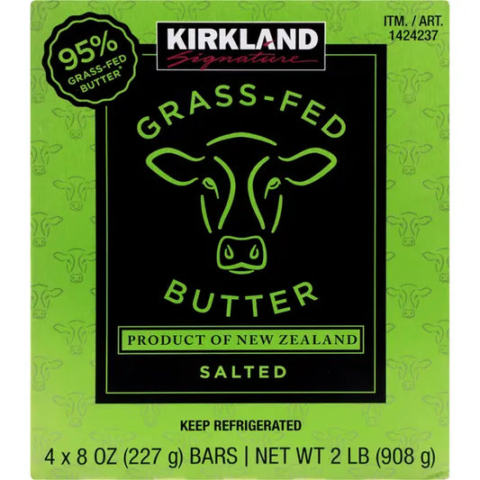Kirkland Signature Grass-Fed Butter Salted 4 ct, 8 oz
