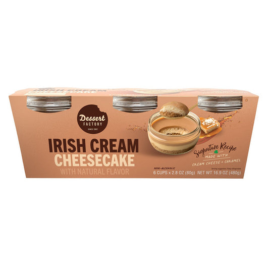 Dessert Factory Irish Cream Cheesecake, 2.8 oz, 6-count