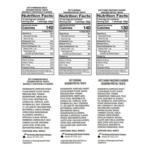 Dot’s Homestyle Seasoned Pretzel Twists, Variety Pack, 1 oz, 32 ct