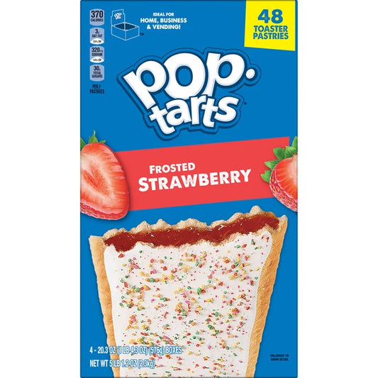 Pop-Tarts, Frosted Strawberry, 48 ct