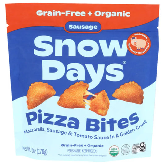 Snow Days Organic Sausage Pizza Bites, 6 oz