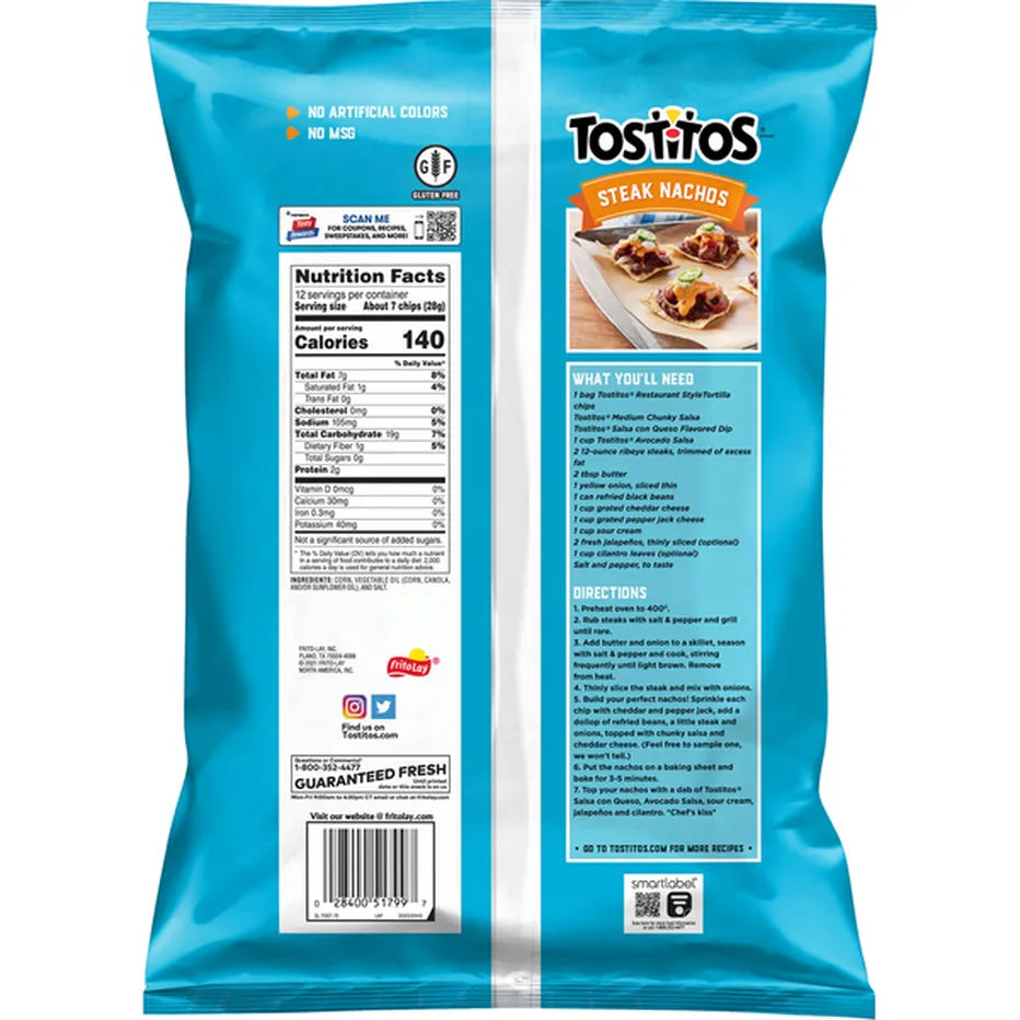 Tostitos Original Restaurant Style Tortilla Chips 12 oz