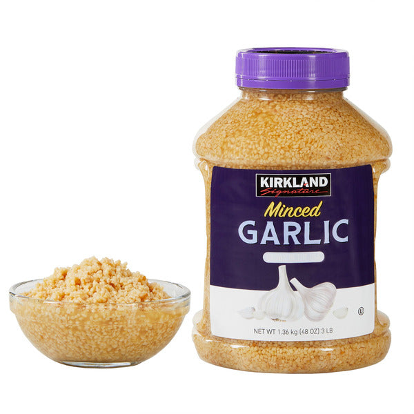 Kirkland Signature Minced California Garlic, 48 oz