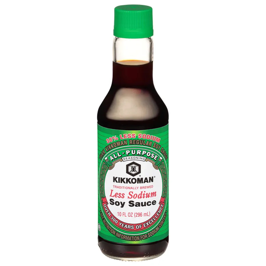 Kikkoman Less Sodium Soy Sauce, 10 oz