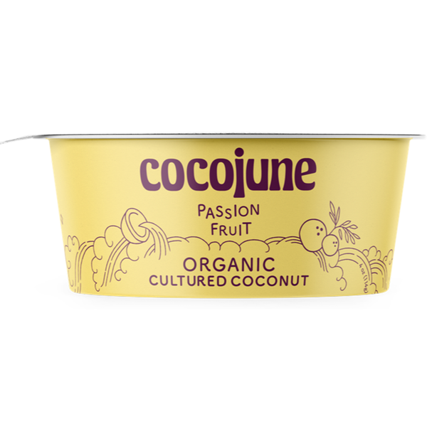 Cocojune Organic Cultured Coconut Yogurt Passion Fruit, 4 oz
