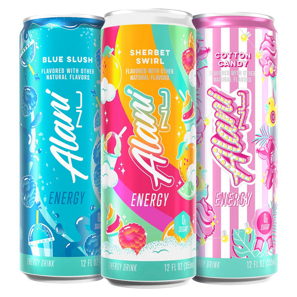 Alani Nu Energy Drink, Variety Pack, 12 oz, 18 ct
