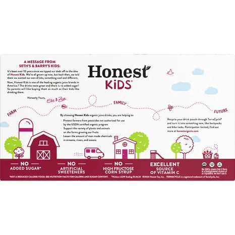 Honest Kids Organic Cherry Go Round Fruit Juice 8 ct, 6.75 oz