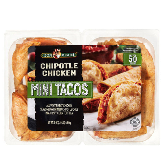 Don Miguel Chipotle Chicken Mini Tacos, 35 oz