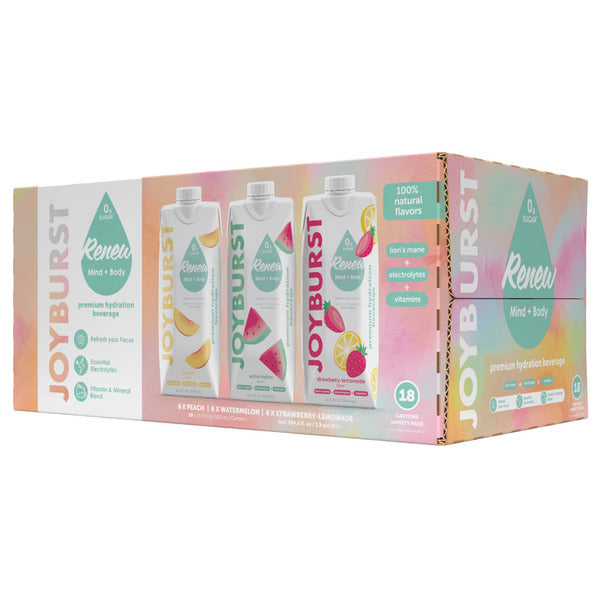 Joyburst Hydration Drink, Variety Pack, 16.9 fl oz. 18-count
