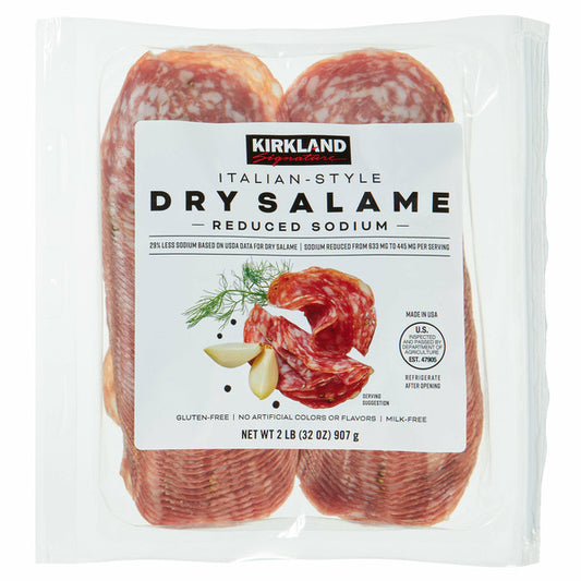 Kirkland Signature Reduced Sodium Dry Salame, 16 oz, 2-count