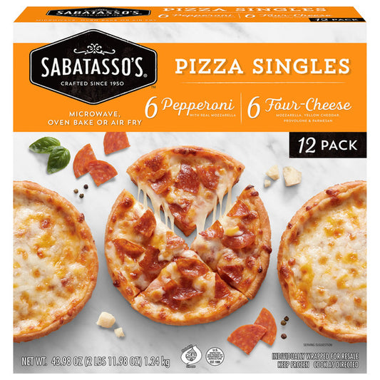 Sabatasso's Pizza Singles, Variety Pack, 12-count