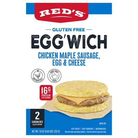 Red's Egg'wich, Chicken Maple Sausage Egg & Cheese 3.9oz