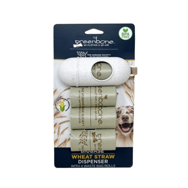 Greenbone Pet Waste Bags w/ Dispenser, 4 Count