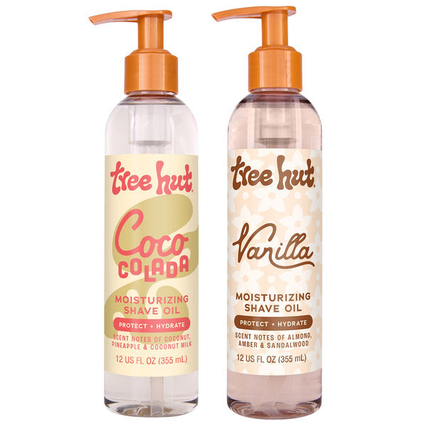 Tree Hut Moisturizing Shave Oil, Vanilla and Coco Colada, 12 fl oz, 2-pack
