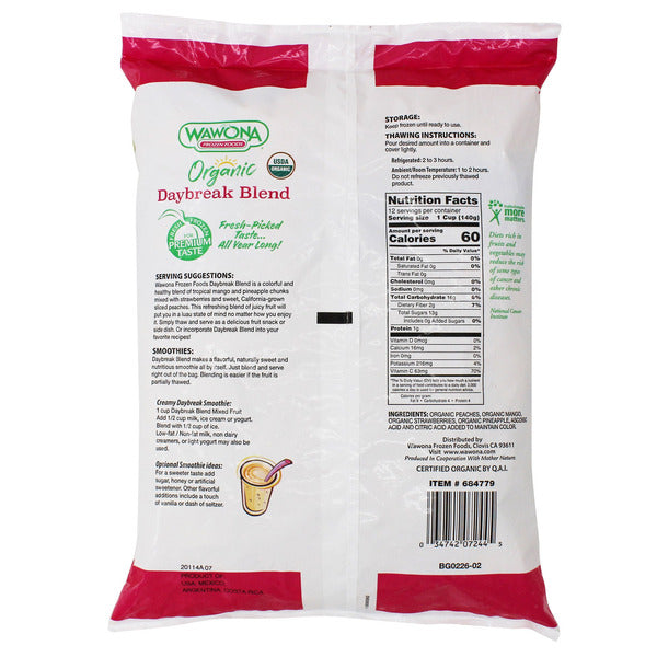Wawona Organic Daybreak Blend, 4 lbs