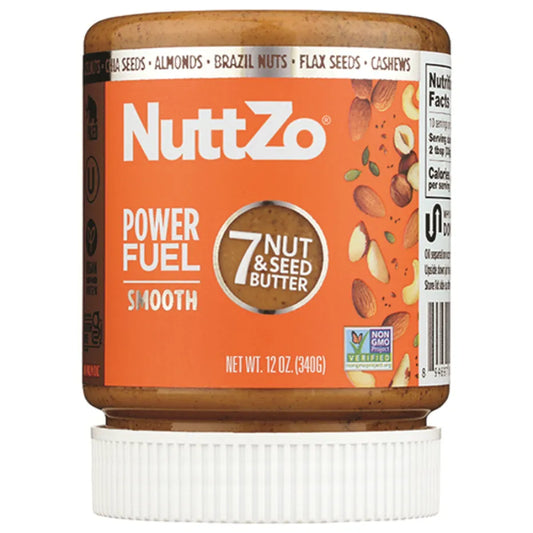 Nuttzo Power Fuel Smooth Nut Butter, 12 oz