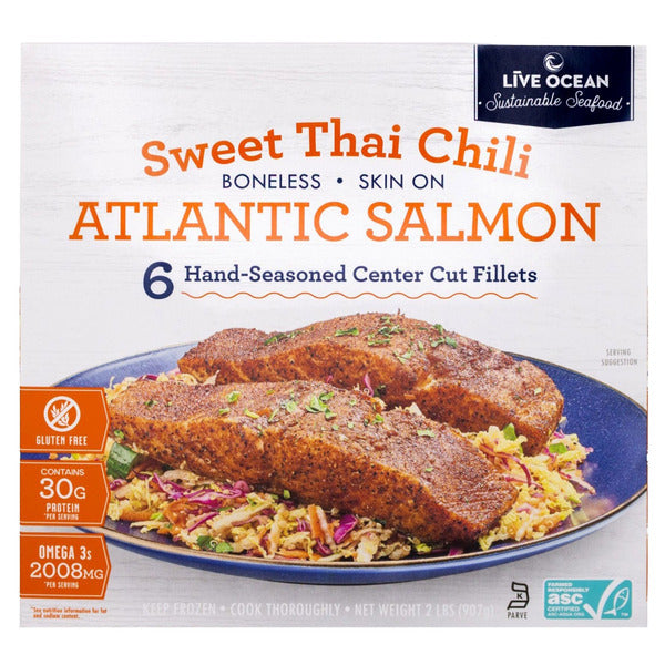 Live Ocean Sweet Thai Chili Farm Raised Salmon, 32 oz