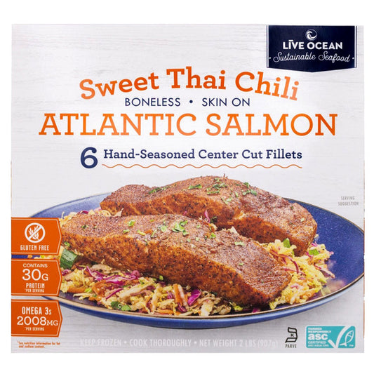 Live Ocean Sweet Thai Chili Farm Raised Salmon, 32 oz