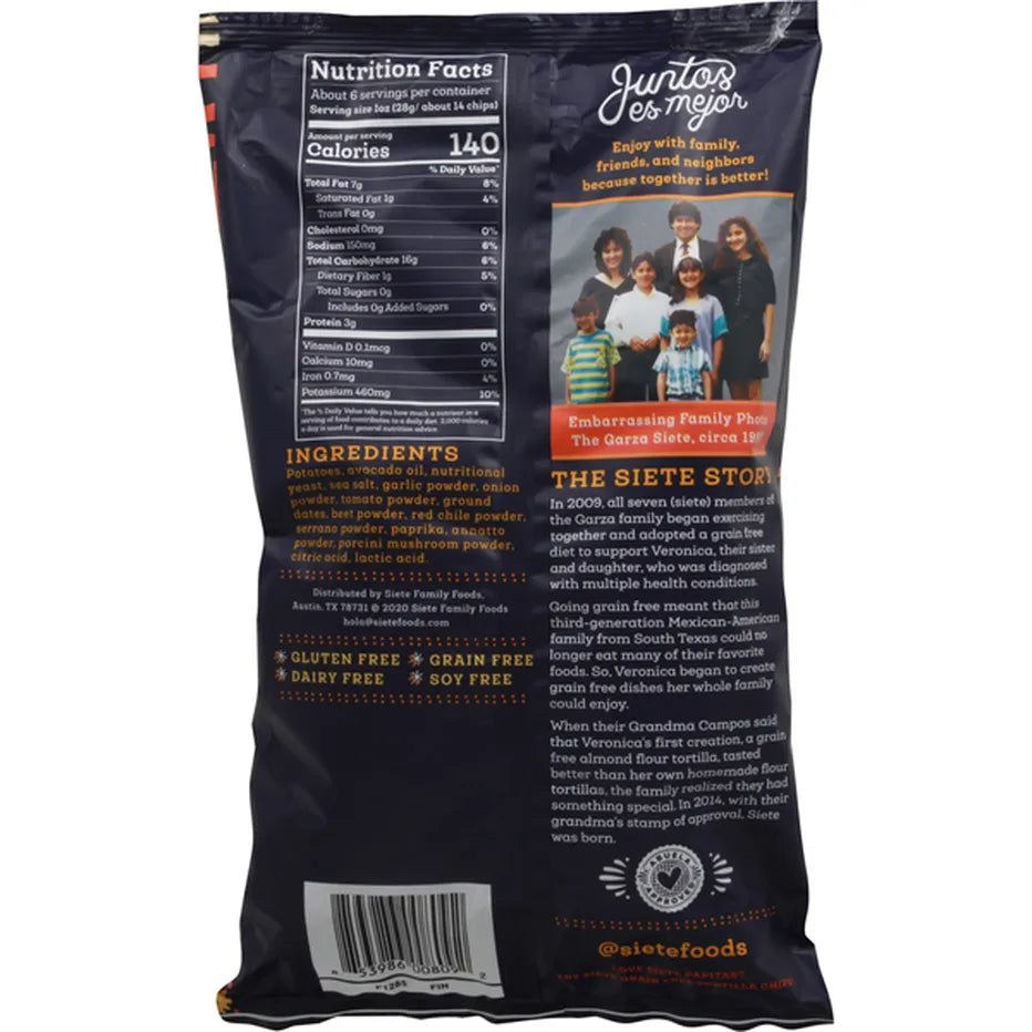 Siete Dairy-Free Queso Potato Chips 5.5 oz