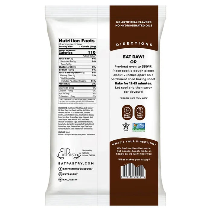 EatPastry Chocolate Chip Cookie Dough 12 oz