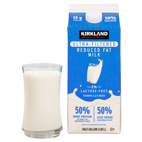 Kirkland Signature Ultra Filtered 2% Lactose Free Milk, 64 fl oz, 3-count