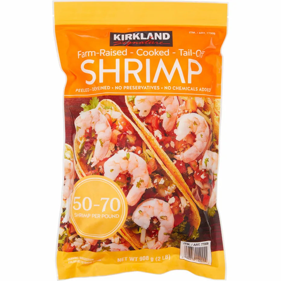 Kirkland Signature Cooked Tail-Off Shrimp, 2 lb