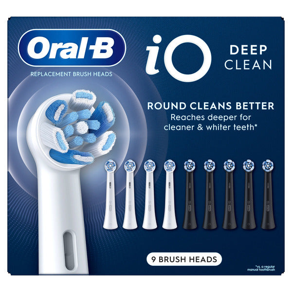 Oral-B iO Brush Heads Deep Clean, 9-pack
