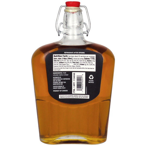 Kirkland Signature Organic Golden Maple Syrup, 25 fl oz