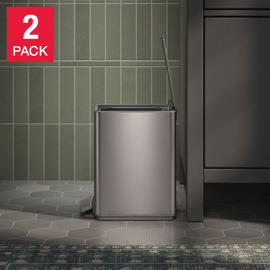 Kohler 6L Step Trash Can, 2-pack, Stainless Steel*
