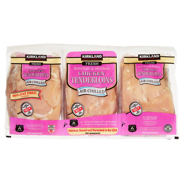 Kirkland Signature Organic Boneless Skinless Chicken Tenderloins Air-Chilled ($5.99/lb)
