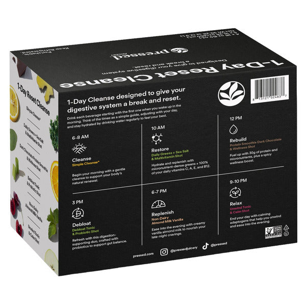 Pressed Juicery 1 Day Reset Cold Presed Juice Variety Pack, 99.2 fl oz