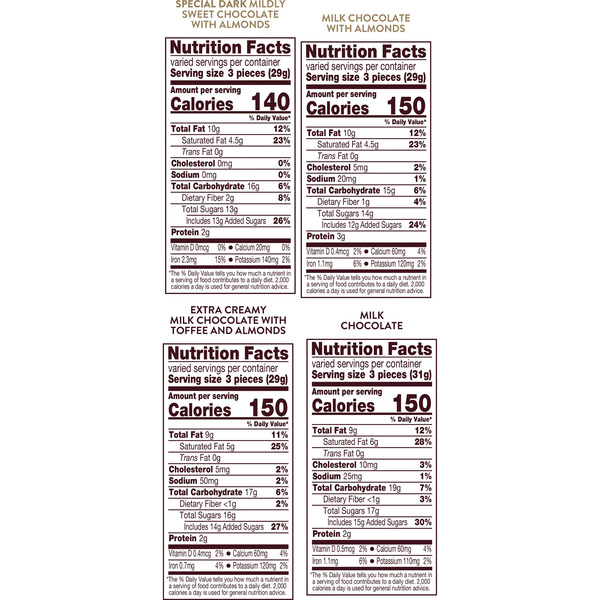 Hershey's Nuggets Assortment, Variety Pack, 52 oz, 145-count