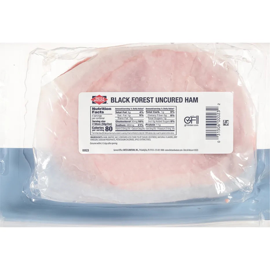 Dietz & Watson Black Forest Uncured Ham 8oz