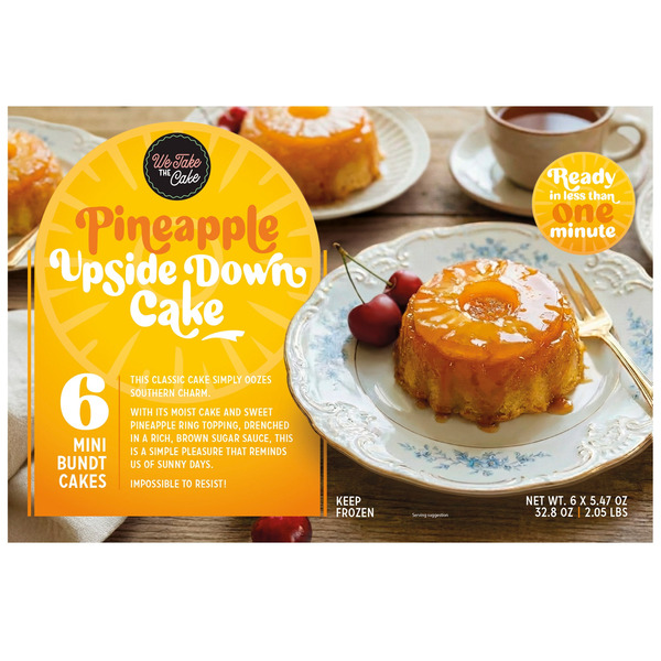 We Take the Cake Pineapple Upside Down Bundt Cakes, 5.47 oz, 6-count