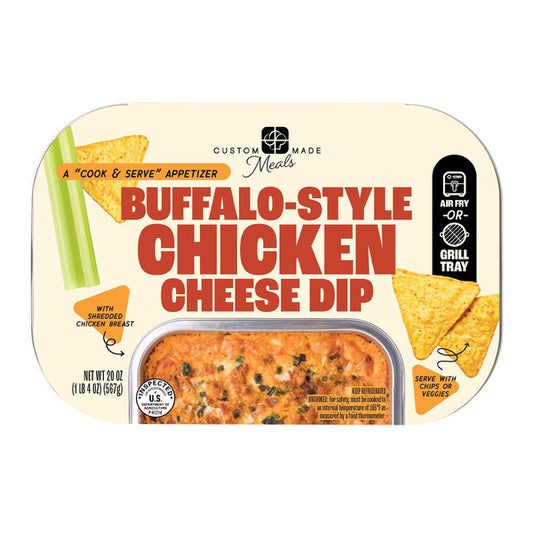 Custom Made Meals Buffalo-Style Chicken Cheese Dip, 20 oz